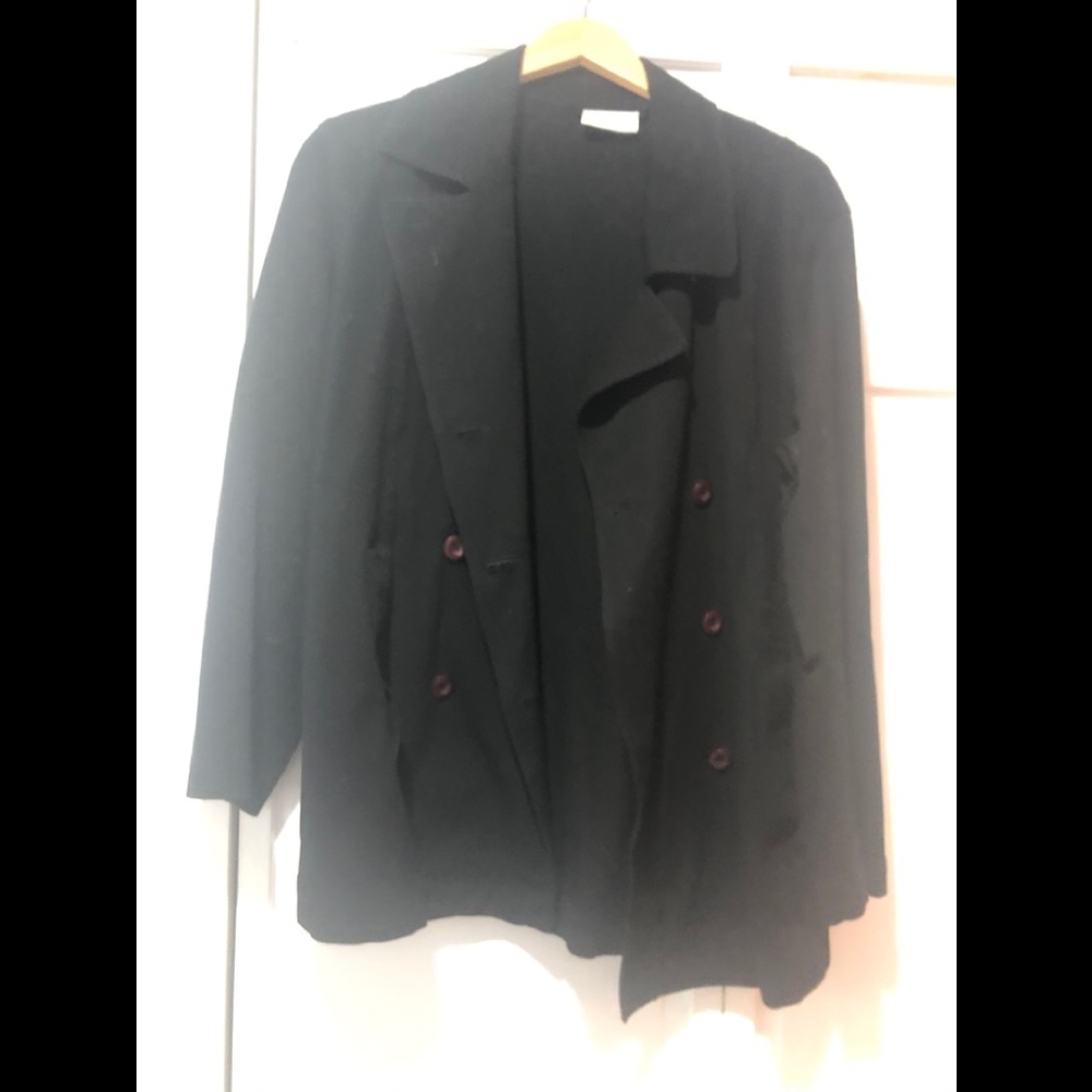 Women’s black Nordstrom trench coat